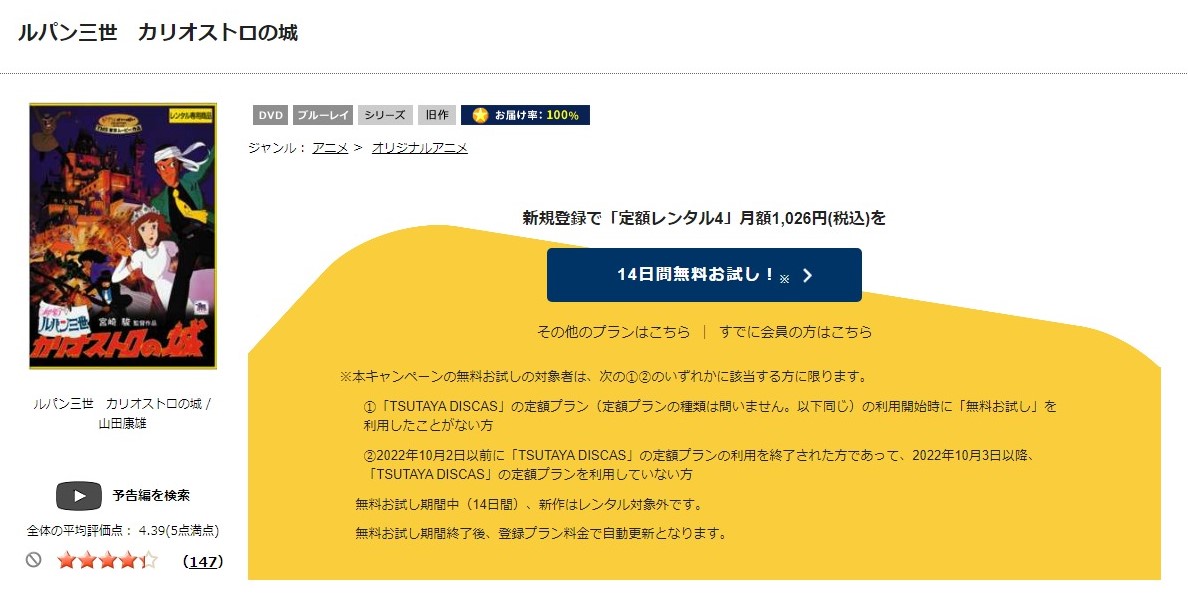 ルパン三世 カリオストロの城