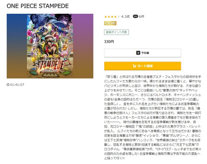 劇場版 ONE PIECE STAMPEDE