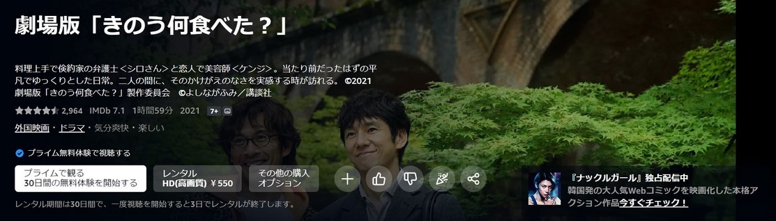 劇場版 きのう何食べた？