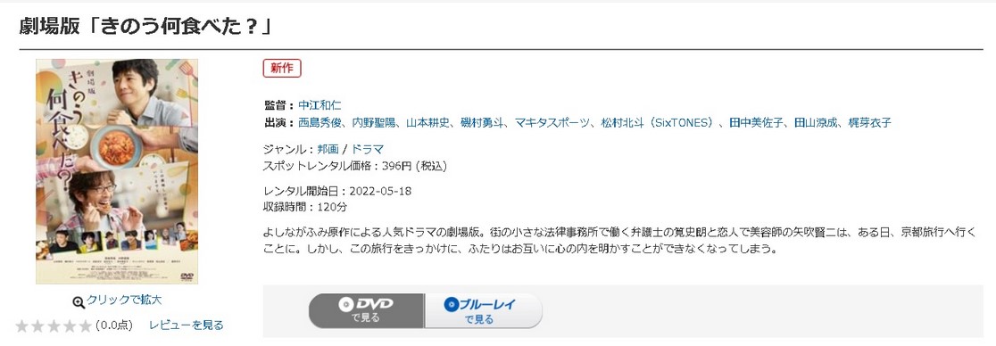 劇場版 きのう何食べた？