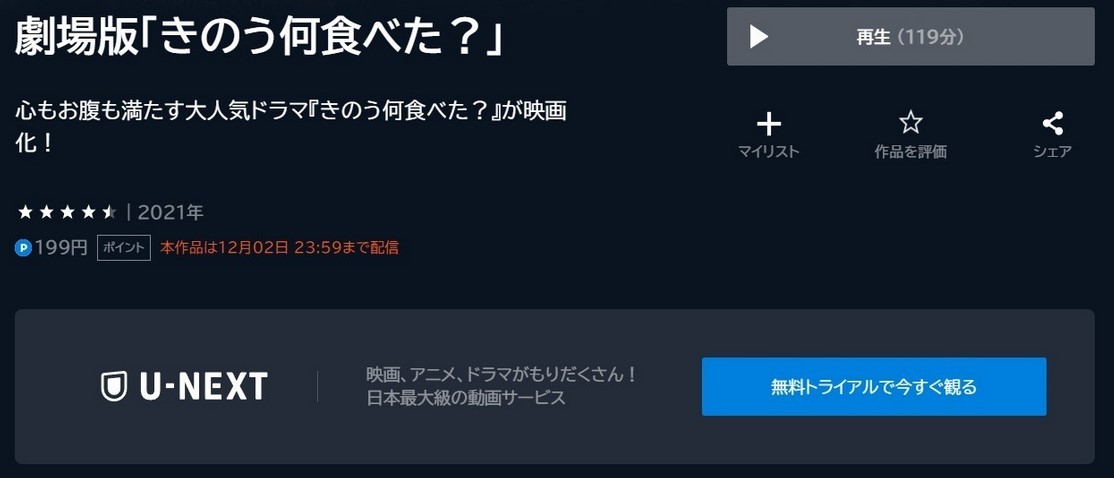 劇場版 きのう何食べた？