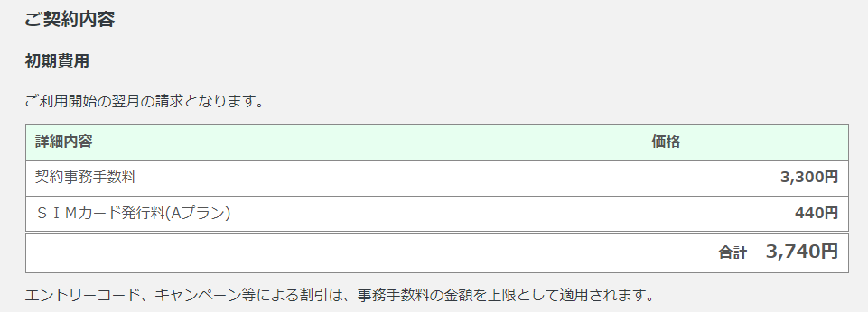 マイネオ申し込みの流れ