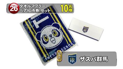 タオルマフラーとホーム戦ペア招待券　10名様